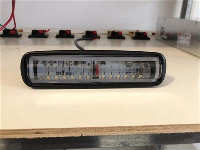 High Visibility Red Blue Straight Line LED Flash Light Safety Work Forklifts Warning Light